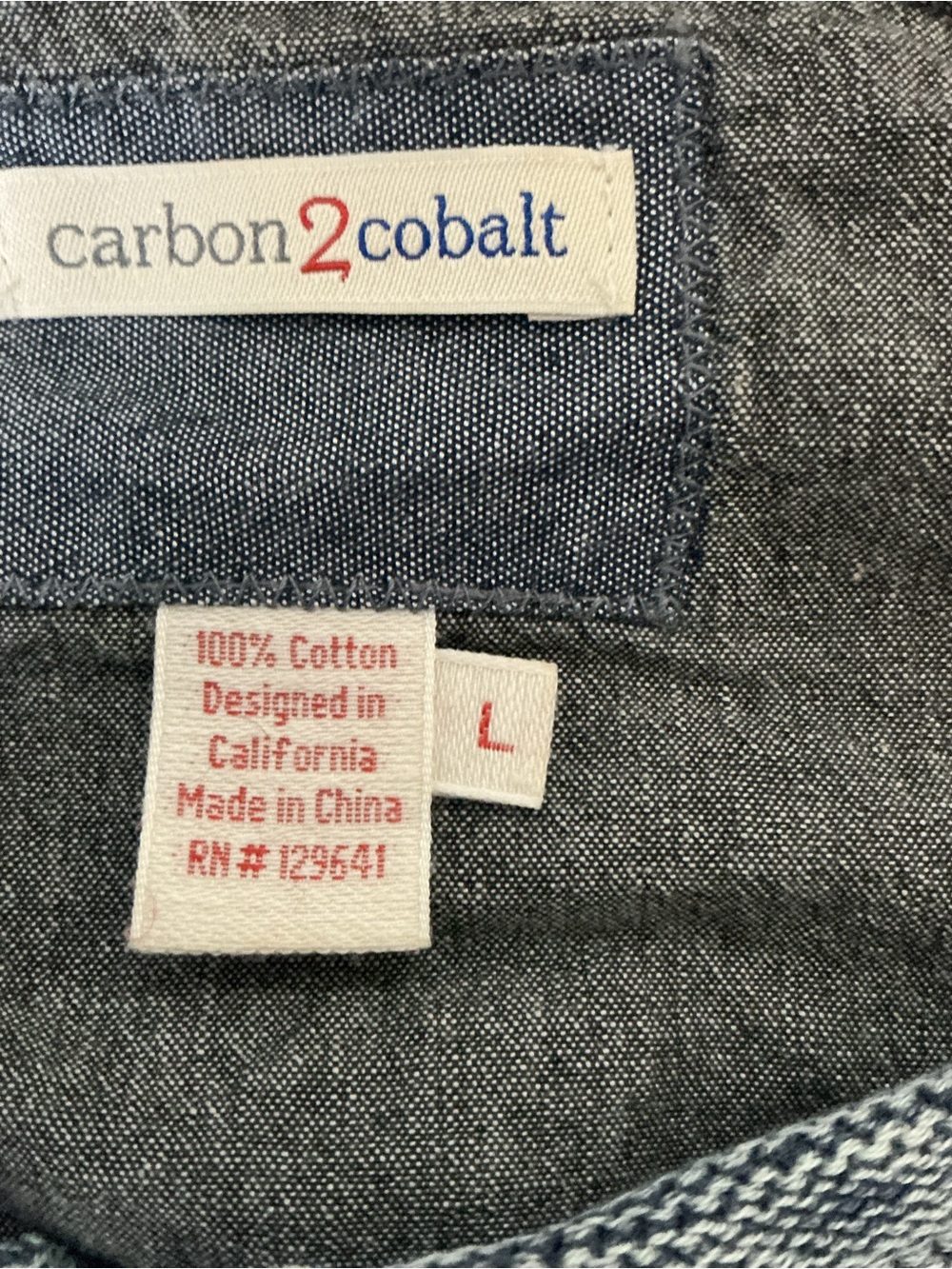 Carbon2Cobalt Men’s Crewneck Sweater in Heather Gray